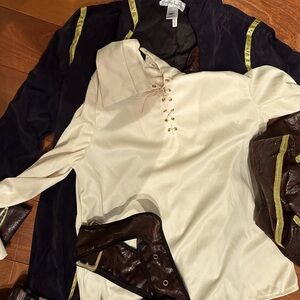 Chasing fireflies pirate costume - EUC. Jacket, pants, blouse, belt, hat